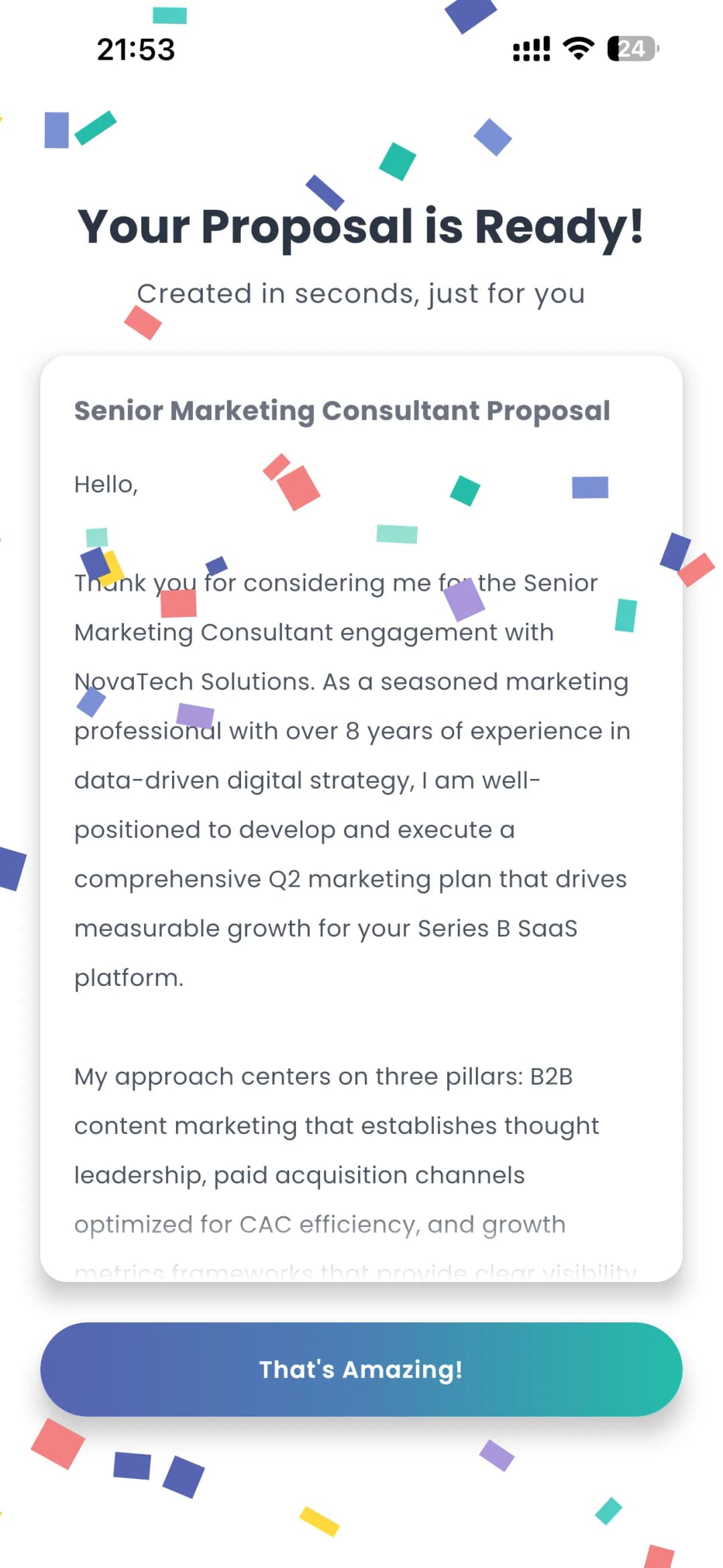 Upwork Proposal Generation Process