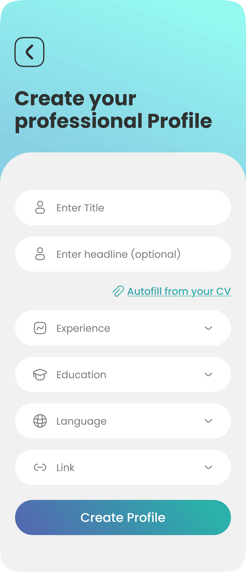 AI Cover Letter Generator - Create Professional Profile Step